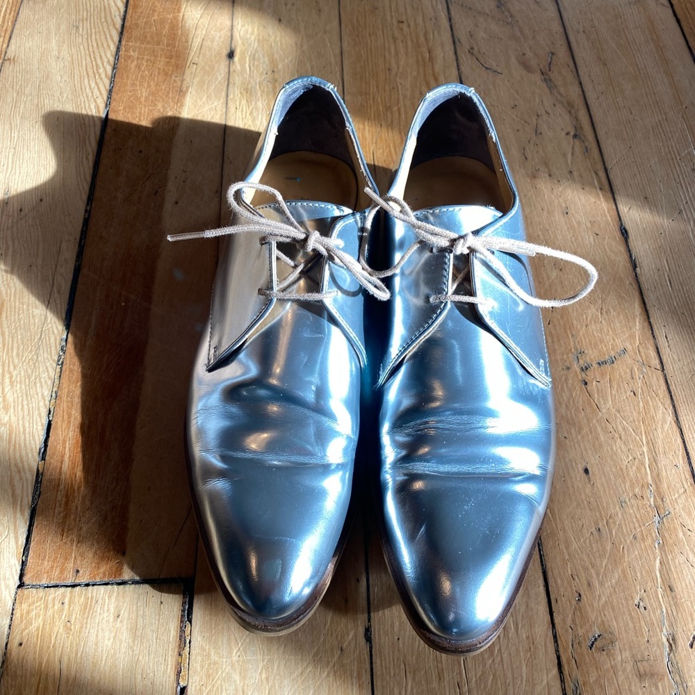 Everlane Silver Flats - Picture 2 of 8